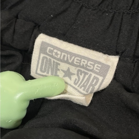 Converse One Star Black Mini Skirt Woman’s Size XS Elastic Waist ,lined Pleated - Picture 2 of 10